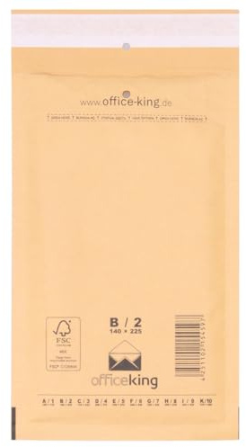verpacking 100 Luftpolstertaschen Versandtaschen Luftpolsterumschlag Luftpolsterversandtaschen Luftpolsterversandumschläge B2 (140 x 225mm) Braun