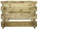 B-Ware Holzkomposter Lärche 80x80xH60 cm mit Holz-Stecksystem Komposter Komposte Steckkomposter Kompostsilo