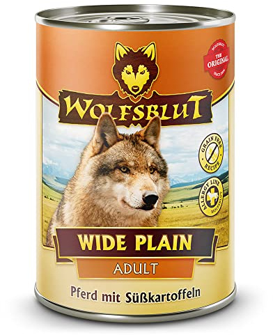 Wolfsblut - Wide Plain - 6 x 395 g - Caballo - Comida húmeda - Comida para perros - Sin cereales
