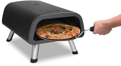 Newair 12” Portable Electric Pizza Oven | 900°F Countertop Pizza Maker for Indoor & Outdoor Use | Dual Heating Elements, Foldable Legs & Pizza Stone