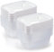 Gucass 10 Stk 400ml Tiefkühldosenset, Gefrierbehälter 0,4l Rechteck 14.5x10x5cm, Kunststoff Meal Prep Boxen Frischhaltedosen mit Deckel, Gefrierdosen Set BPA-Frei, Essensbox Mikrowellengeeignet, Weiß
