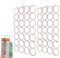 2 pcs Organisateur D'écharpe, DBAILY Anneaux Cintre de Ceinture Cintre à Foulard Organisateur de Ceinture à Nouer pour Le Rangement Organisé des Echarpes et Châles dans Votre Garde Robe（28 Trous