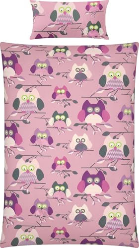 Erwin Müller Kinder-Bettwäsche Edelflanell rosa Größe 1x 135x200 cm + 1x 40x80 cm