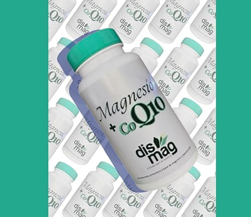 Magnesio in capsule con Coenzima Q10. Magnesio naturale + Q10 in flacone da 60 capsule. Vitamine per la stanchezza. Complesso vitaminico completo a base di Mg e Q10 conezima. Supplementi.