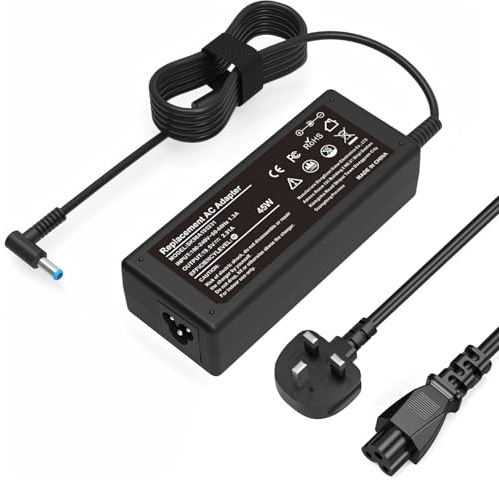 SKOTSLYE 19.5V 2.31A Power Adapter Compatible with HP Stream 11 13 14, Elitebook Folio, Envy, Spectre Ultrabook, Probook, Chromebook 11 14, Pavilion 11 13 15 (4.5mm x 3mm)