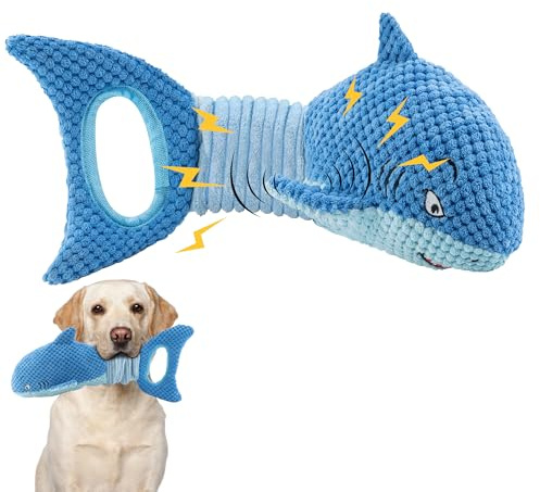 LEGEND SANDY Large Squeaky Dog Toys to Keep Them Busy, Interactive Plush Dog Toy,Crinkle Tug of War Dog Chew Toy for Small, Medium, and Large Dog