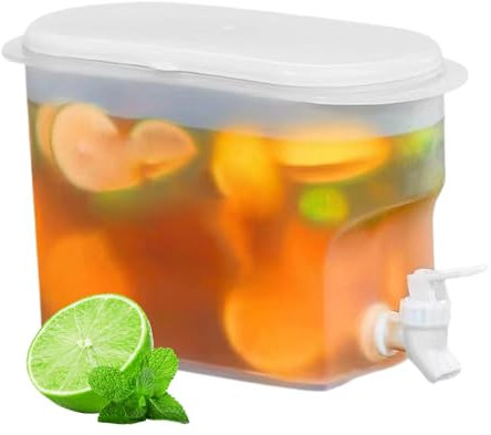 Calcera Fría Con Grifo - Jugas De Agua De 11x25x18 Cm Tetero De De Limonada | Contenedores De Bebidas De Refrigerador De 2.8L Gran Capacidad | Dispensador De Bebidas Para La Fiesta De Al