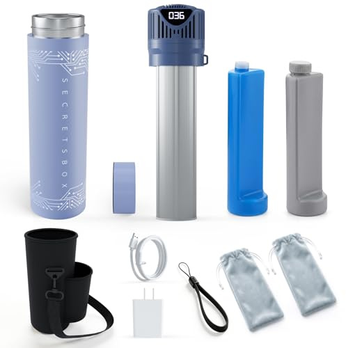 Glacière à insuline électrique de Voyage, 4 stylos, Mini réfrigérateur à insuline avec biogel, Refroidisseur de médicaments USB maintient Une température Dynamique de 2 à 8 °C, Bleu