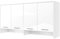 Arthauss Over Bed Cabinet CP-11 in White Gloss 90cm, Tall Storage Solution for Horizontal Wall Beds, Laminated Board, Space-Saving, Stylish Design for Modern Homes