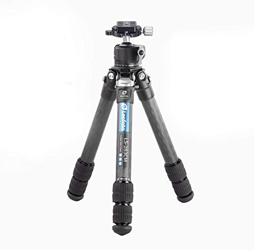 Leofoto - Ranger - Trípode de Carbono con Cabeza de Bola - Ligero - Patas Ajustables en 3 ángulos - Ideal para fotografía Macro - LS-283CM+LH-30