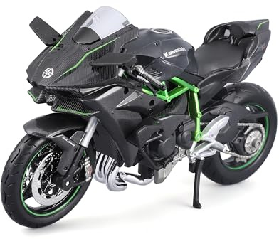 Maisto Kawasaki Ninja H2R - Kit de modelo de moto Build-it-Yourself Die Cast - Escala 1:12, varios diseños y colores