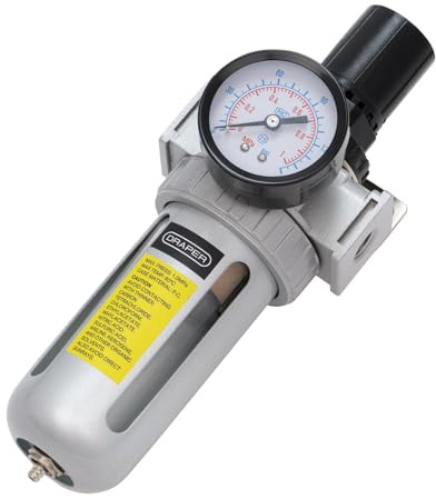 Draper 70826 1/4 BSP Filter/Regulator Unit,Silver