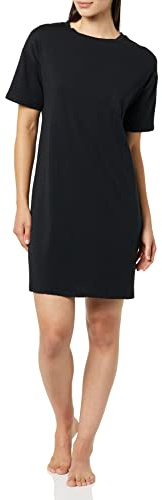 Amazon Essentials Chemise de Nuit en Jersey tricoté Femme, Noir, S