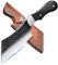 DRGSKL Überlebensmesser mit Scheide Hochkohlenstoffstahl Campingmesser Handgeschmiedetes Kochmesser Professionelles Küchenmesser Full Tang Outdoor-Messer zum Fischen Wandern Grillen