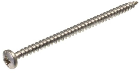 SECCARO Tornillo de cabeza semicircular para aglomerado (6 x 120 mm, acero inoxidable, V2A, VA A2, rosca completa, 50 unidades)