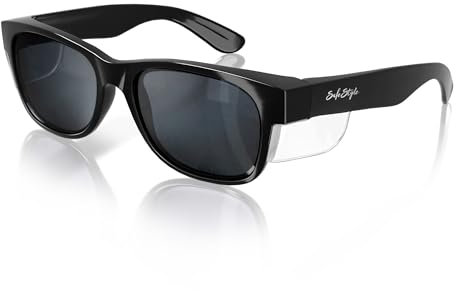 SafeStyle Classics svart ram tonade skyddsglasögon
