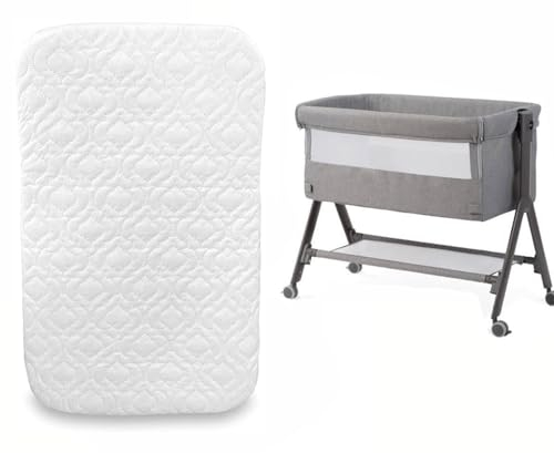 Next to Me Bedside Crib Mattress Compatible to Fit Baby & Toddler Crib Super Soft & Extra Thick Foam Breathable Quilted Cover (83 X 50 X 5cm)