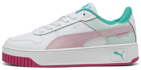 PUMA Carina Street JR Sneaker, White-Rose Mauve-Aquatic, 39 EU