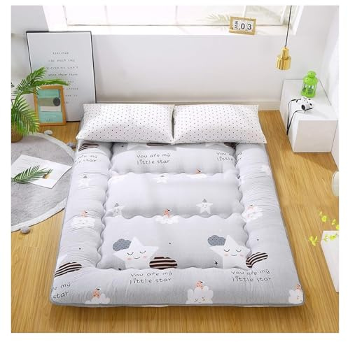 OneGrifN Floor Mattress，Camping Mattress， Folding Tatami Mattress, Foldable Sleeping Roll-Up Bed Futon Queen Twin Full King Size, Portable Mat, Floor Mattress, Deckchair(Gray)