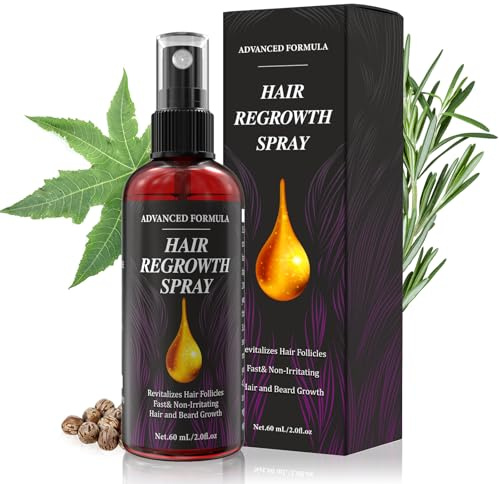 Voltuno Siero Crescita Capelli, Anticaduta Hair Growth Serum per Uomo e Donna, con Olio di Rosmarino, Olio di Ricino e Biotina, Favorisce la Crescita dei Capelli, 60 ml
