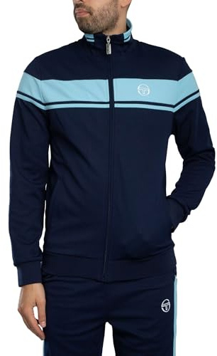 Sergio Tacchini Men's Damarindo Track Jacket, Maritime Blue/Baltic Sea