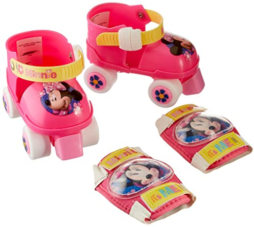 Stamp- Disney Minnie Set Patins A roulettes C/GENOUILLERES, J862035, Pink, 23-27