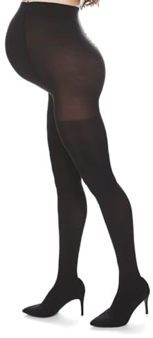 MeMoi Women's Maternity Opaque 80-Denier Tummy-Support Comfort Tights