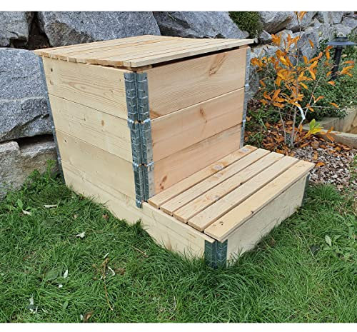 Multitanks - Composteur évolutif en bois naturel de 570 litres