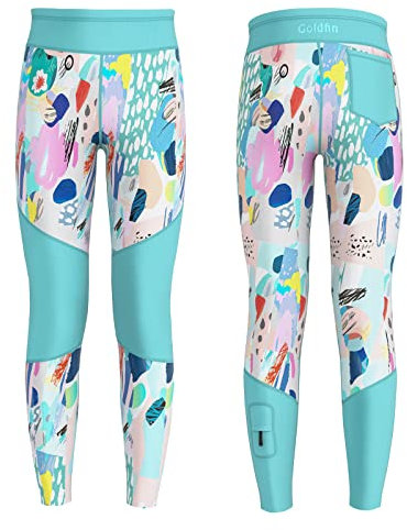 GoldFin Neoprenanzughose für Kinder, Jungen und Mädchen, 2 mm, Neoprenhose für Wassersport, Surfen, Schwimmen, Schnorcheln, Kajakfahren