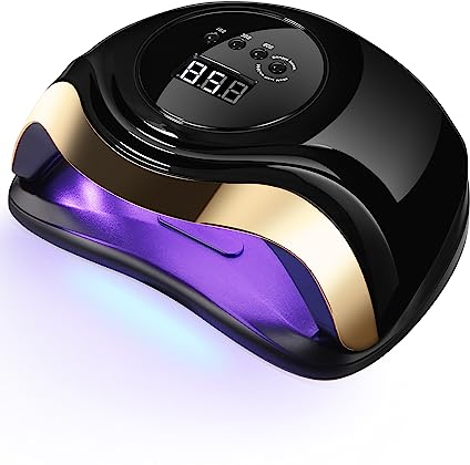 Aokyom 168W Nageltrockner Lampe, UV LED Lampe für Nägel Professionelle Nagellampe mit 10/30/60/99s Timer LCD Anzeige und Smart Sensor für Finger/Zehennagel und für Alle Gel Nagellack,Gelnägel,Shellac