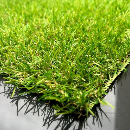SYNTHAIETIK Gazon Synthétique 20mm - 1Mx3M Soit 3m² - MGS/Pelouse Artificielle 20mm 3m² - pour terrasse/Jardin