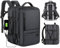 ALTOS OFFICE AND HOME. Expandable & Carry on Backpack, Extra Large 45L Airline Approved TSA, Synthetic Leather, Multiple Compartments, For Laptops up to 17, Water and scratch resistant, Comfortable,