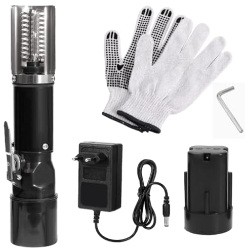 Mocoli Squamapesci Elettrico, 125W Pulitore per Squame per Pesci Batteria Pulitore per Squame per Pesci 7500r/min Decalcificante per Pesci Ricaricabile per Auto Strumento per squamatrice per Pesci