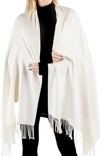 JSTHHTT Schal DamenWarm Herbst Winter, Damen Winterschal, Schals und Tücher für Abendkleid, Stola Scarf Winterschal, Winter Kuschelige Warme, Weicher Schal, Langen Fransen