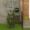 Rosenbogen aus Metall, halbe Seite, Gartenlaube für Kletterpflanzen, wetterfest, Pergola mit Stütze, Rankgitter für Rosen, Ranken, rostfrei, Torbogen für Garten, Rasen, Hochzeit, Terrasse, Dekoration