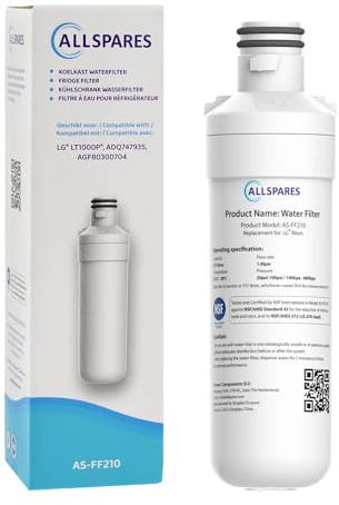AllSpares Wasserfilter für Kühlschrank geeignet für LG LT1000P / AGF80300704 / ADQ74793501 (1 Stück)