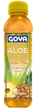 Goya Bebida Aloe Vera Piña 500 ml, Contiene 30% de Aloe Vera Puro para Beber, Ideal para un Estilo de Vida Saludable