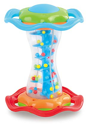 Miniland Babyrassel, Rollrassel, Baby Krabbelspielzeg, Baby Rain Roller-97285