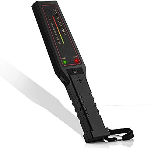 V·RESOURCING - Detector de metales portátil, de alta sensibilidad, con indicador de intensidad de señal, interruptor de baja sensibilidad, para inspección de seguridad, detección de productos