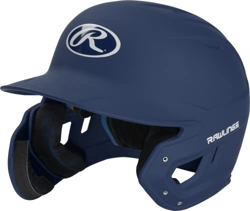 Rawlings 2022 MACH Baseball-Schlaghelm mit LHB ADJEXT, Junior, mattes Marineblau