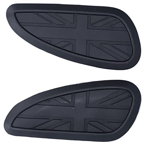 Keenso Motorcycle Fuel Tank Pad, Rubber Motorbikes Gas Fuel Tank Pad Protector Tank Sticker Pad Traction Pad for Bonneville T100 T120 / Speed Twin/Street Scrambler(black)