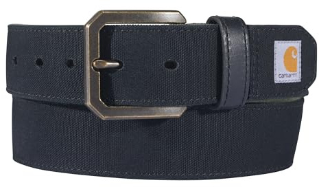 Carhartt Men's Casual Rugged Duck Canvas Belts, Black, 32