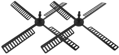 Lot de 2 moulins à vent de jardin en plastique - Ailes de rechange pour moulin à vent solaire - Décoration d'extérieur