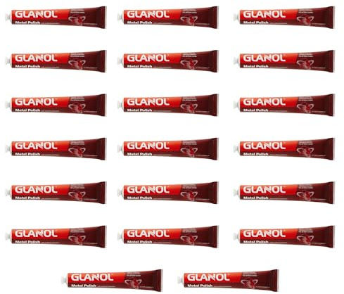 Chabrias Ltd GLANOL/WENOL Metal Polish with Surface Protection Gloss Formula (20 Tubes, 100ml)