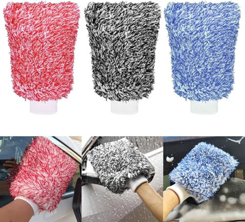 Nexhyp 3 Pack Extra Large Thermal Bag - Insulated Food Delivery Bag & Ultra-Soft Cleaning Mitt Fits Camping, Picnics Services