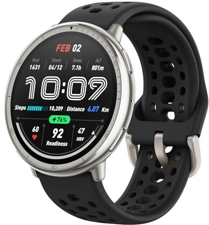 AMAZFIT Active 2 Smart Watch 44 mm, mappe GPS con direzione, fitness tracker, batteria 10 giorni, monitoraggio del sonno, oltre 160 modalità sport, resistente all'acqua, per Android e Apple iPhone,