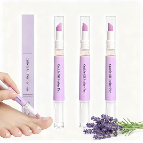 Lápiz quitacutículas, removedor de cutículas y aceite nutritivo, aceite hidratante y nutritivo en profundidad para cutículas hidratante y blanqueadora (3 unidades)