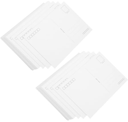 Gatuida Postales sin Estampado de Cartulina 20 Unidades por Set, Tamaño 4 X 6 Pulgadas, Papel para Arte y Escritura, Ideales para Proyectos Creativos, Tarjetas Postales