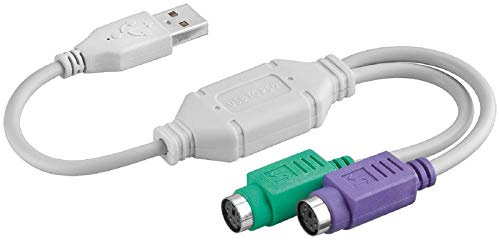 SM-PC®, USB-Adapter für Tastatur und Maus USB-Stecker, 2X PS2-Kupplung #167