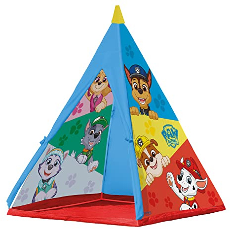 John 71107 Tienda de campaña para niños, diseño de la Patrulla Canina con Chase, Zuma y Rubble